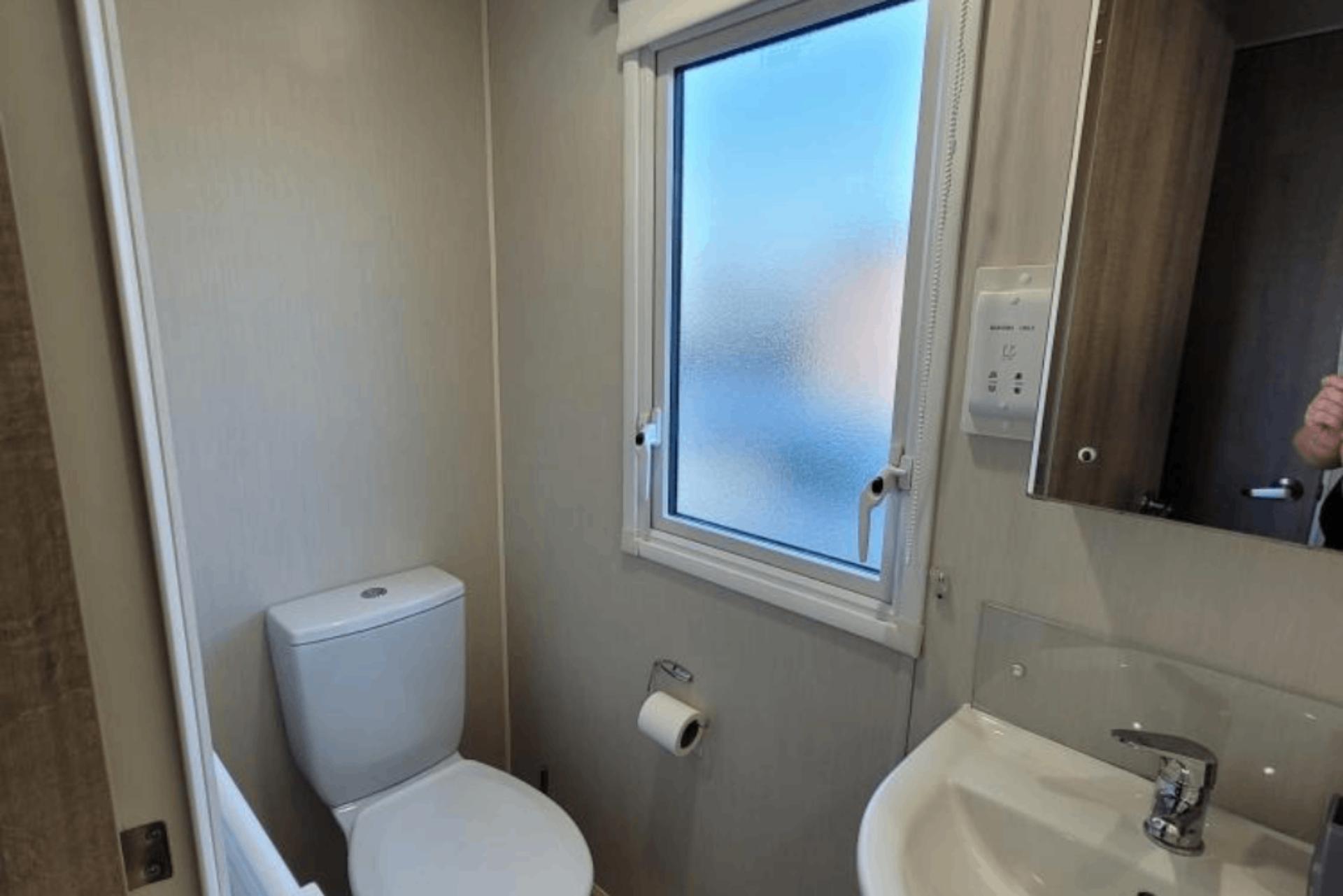 Toilet in a caravan