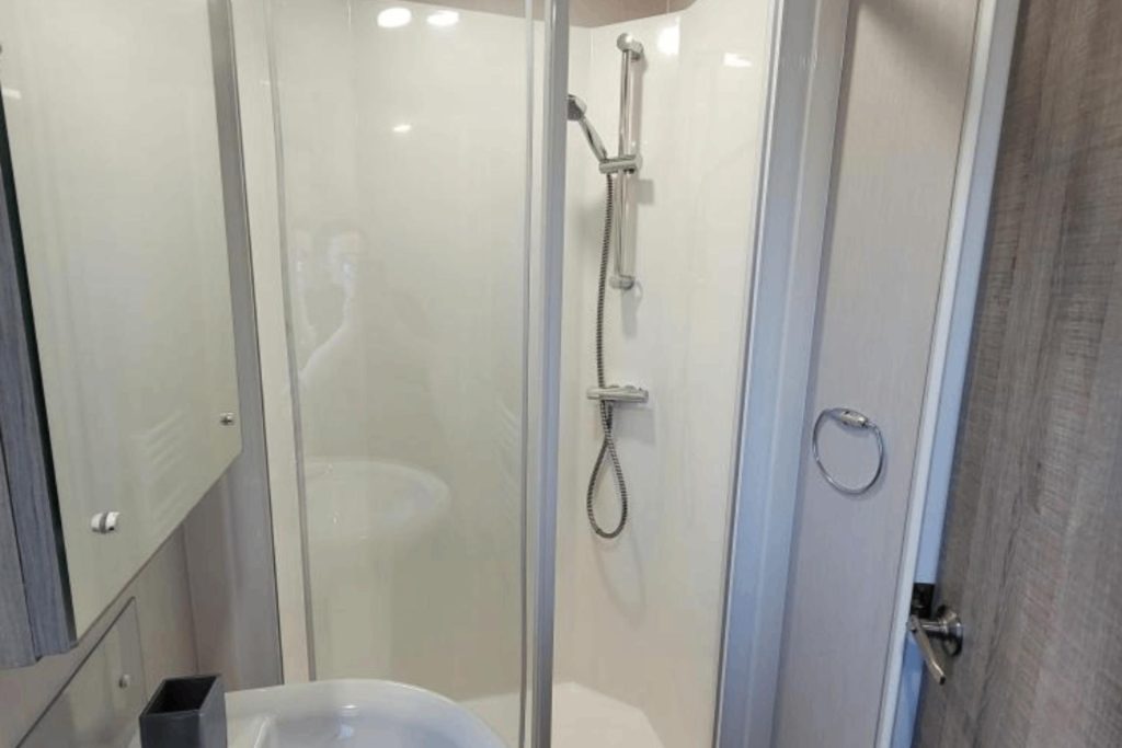 Toilet in the caravan