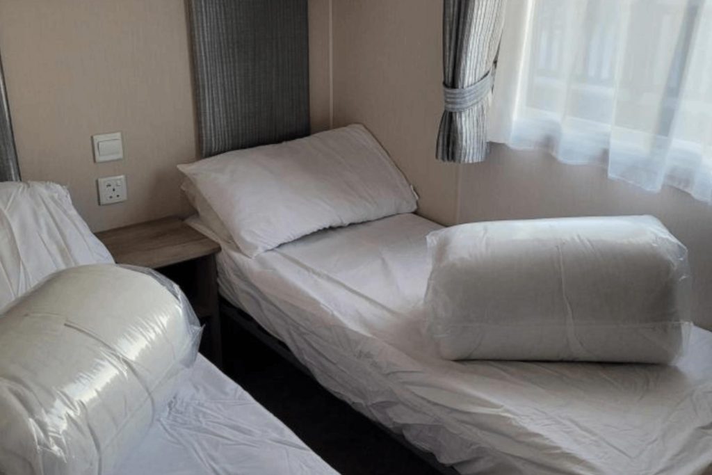 Bedroom in the caravan